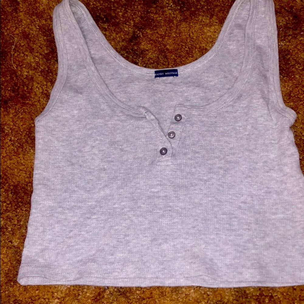 Brandy Melville Grey Crop Top